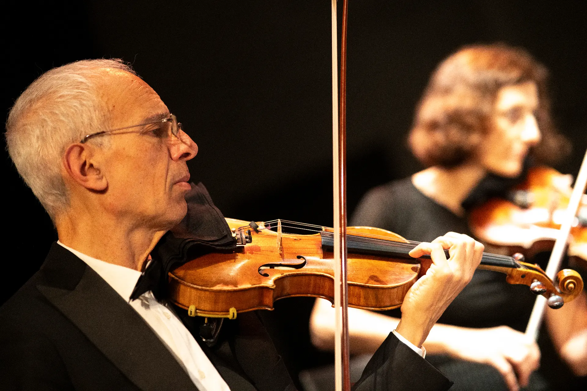 Marco Fiorini, violino, durante un concerto
