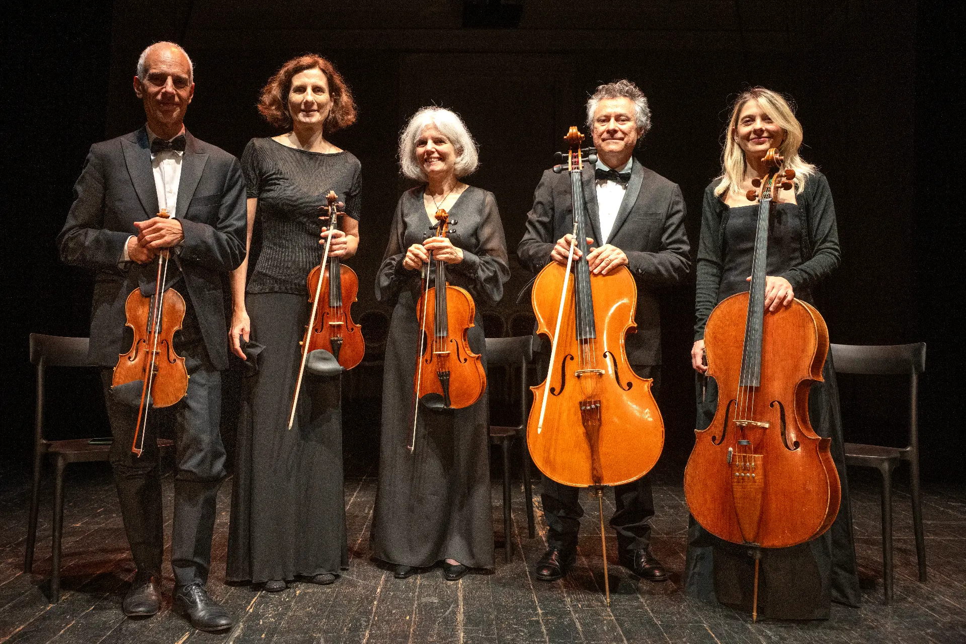 Il Nuovo Quintetto Boccherini: i cinque musicisti in scena
