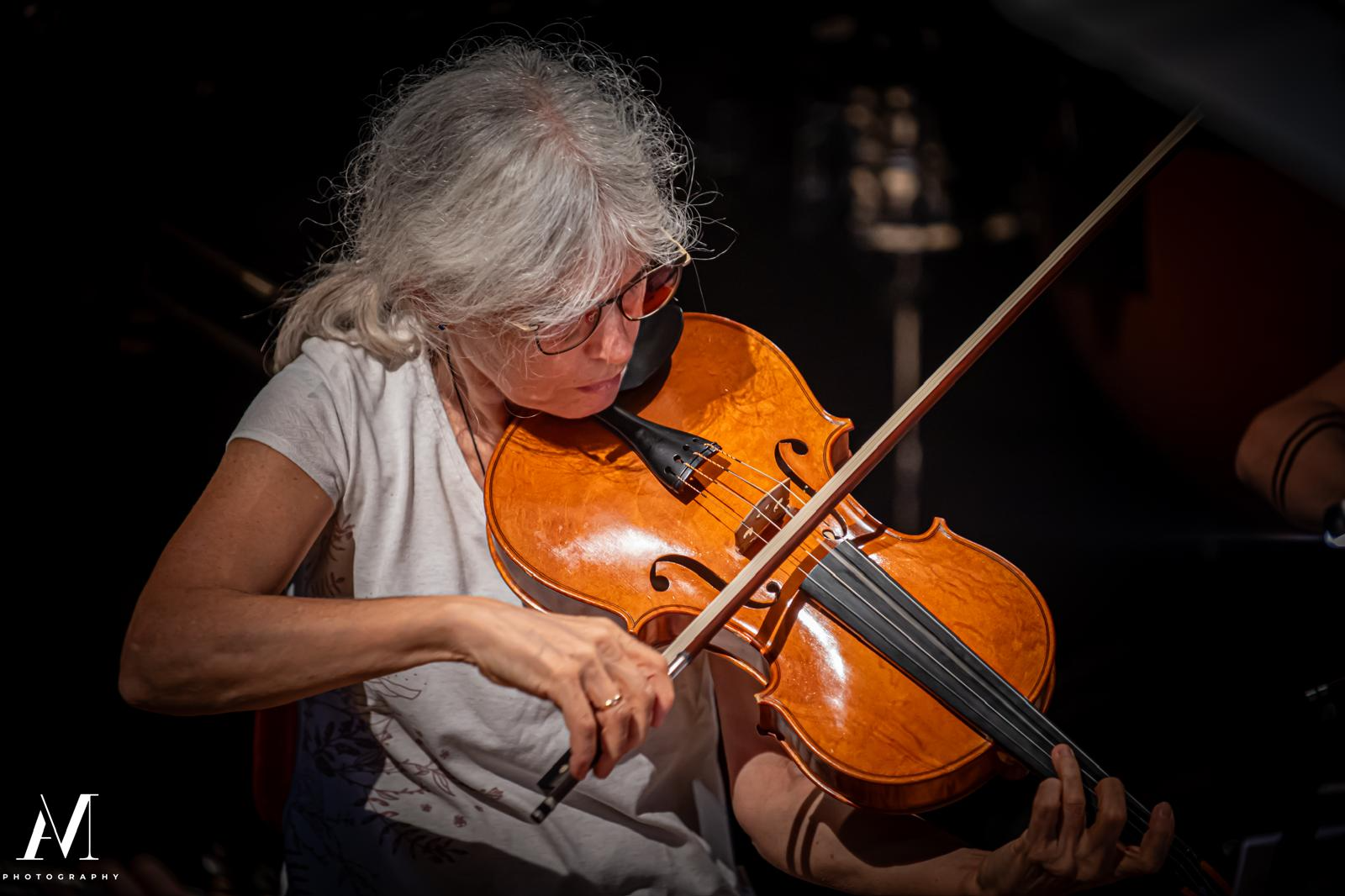 Elisa Ardinghi, viola, durante un concerto